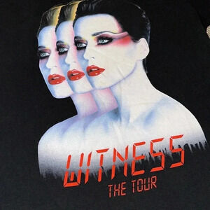 2017-2018 KATY PERRY the witness tour med black short sleeve concert t-shirt